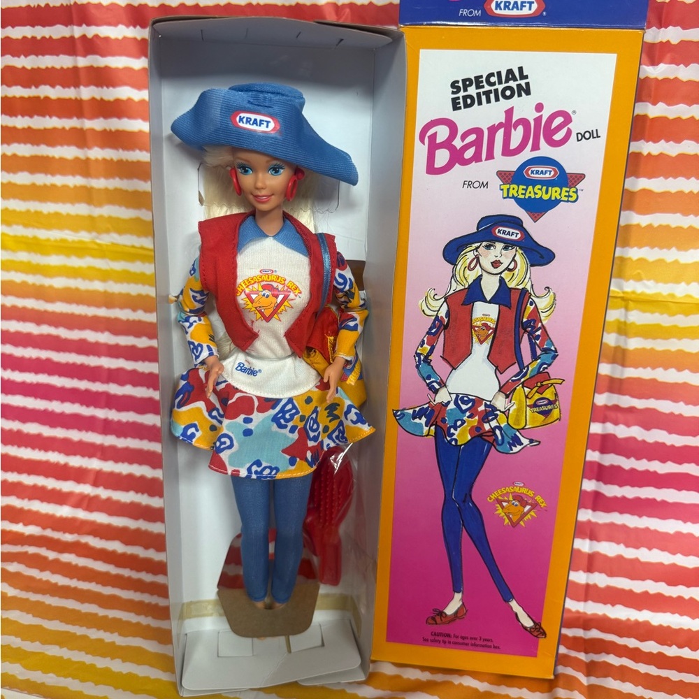 Special Edition Barbie Doll with Blue and Red Outfit